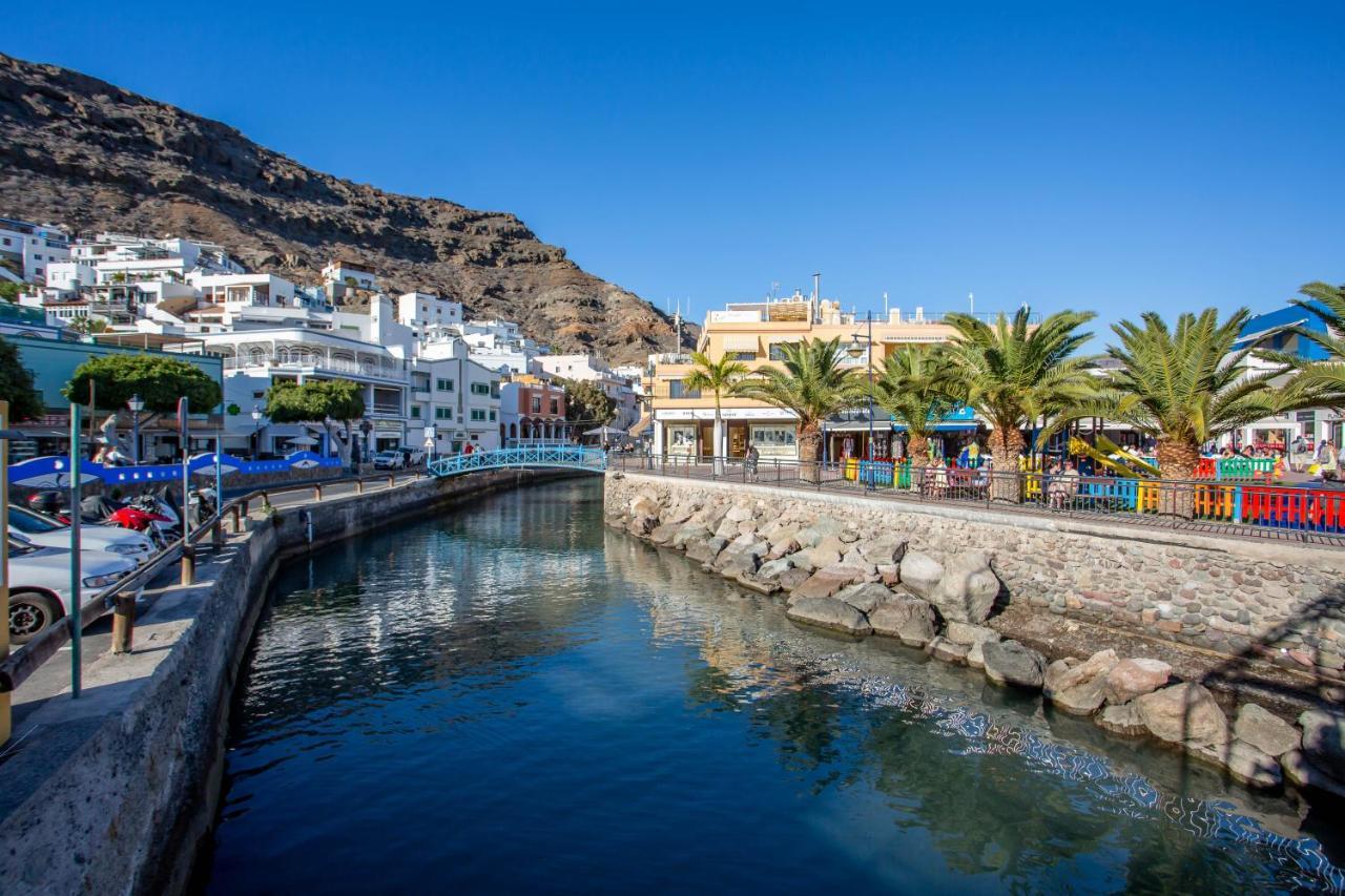 Ribera Del Puerto - Luxe Apartement With Great Terrace And Sea View Puerto De Mogan Eksteriør billede